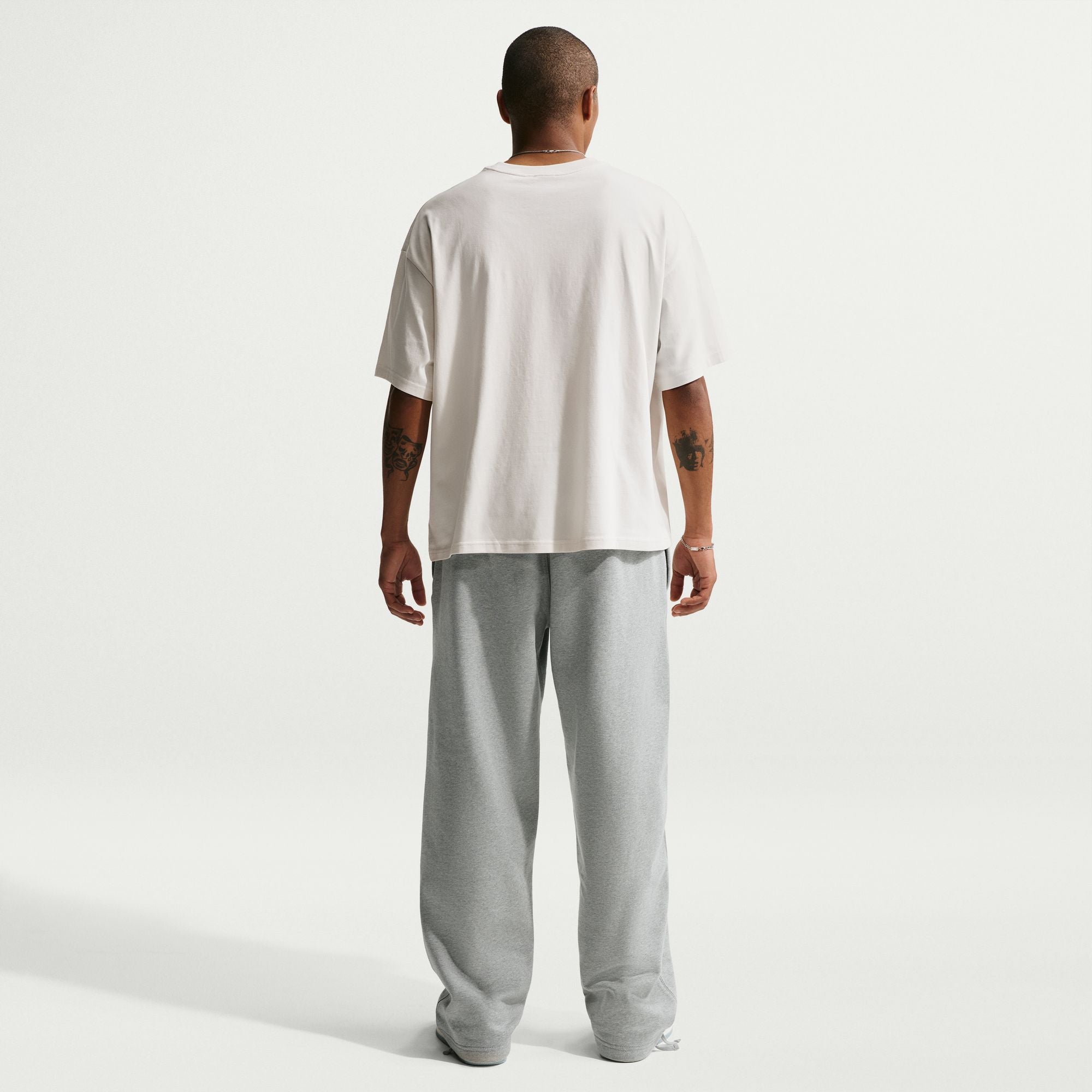 Nike Mens Solo Swoosh Joggers - Grey/White by Denim Exchange