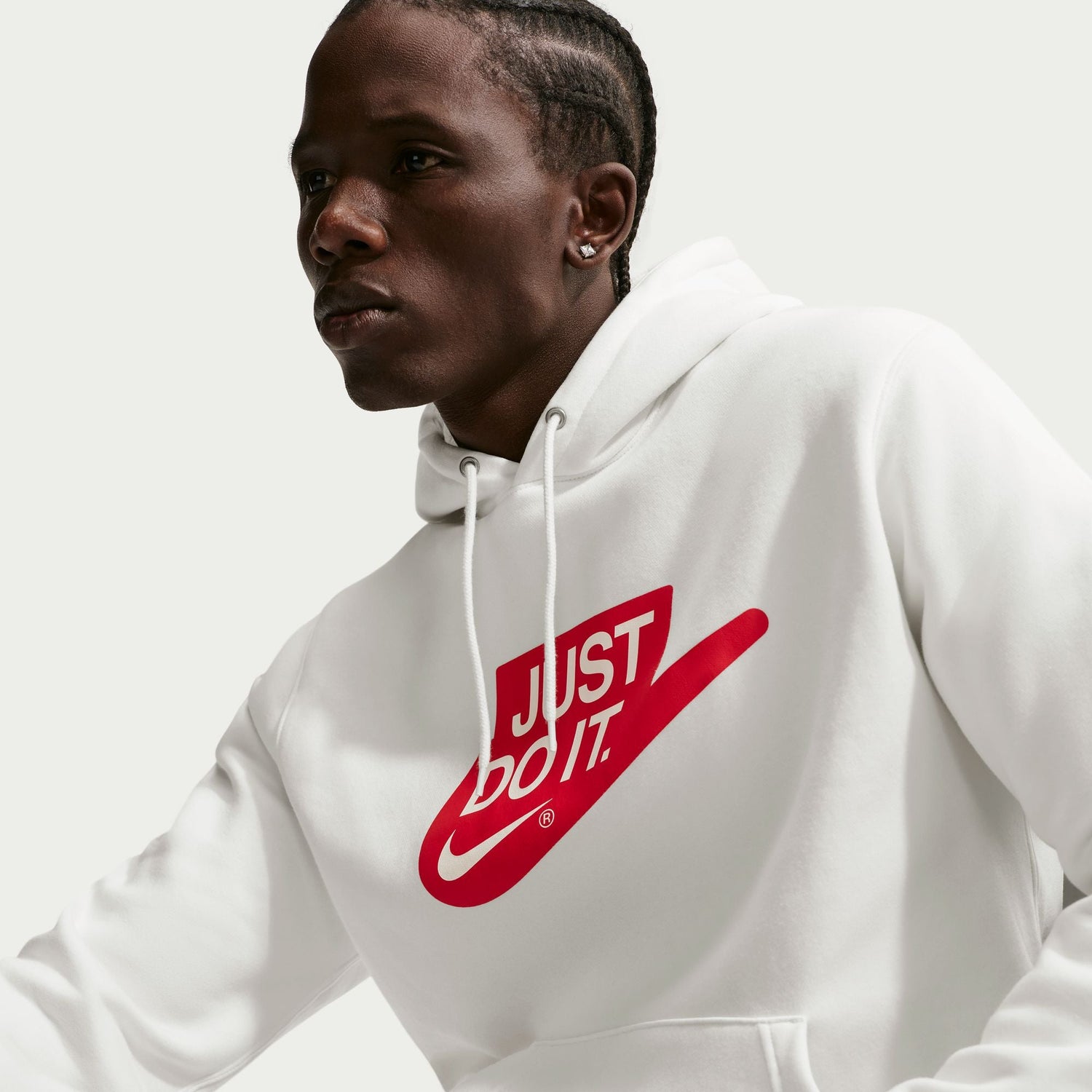 Nike Mens Fleece Hoodie - Sail by Denim Exchange