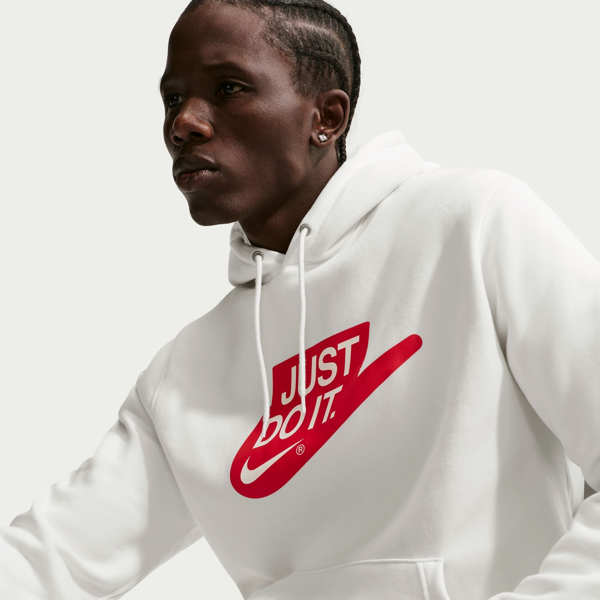 Nike Mens Fleece Hoodie - Sail by Denim Exchange