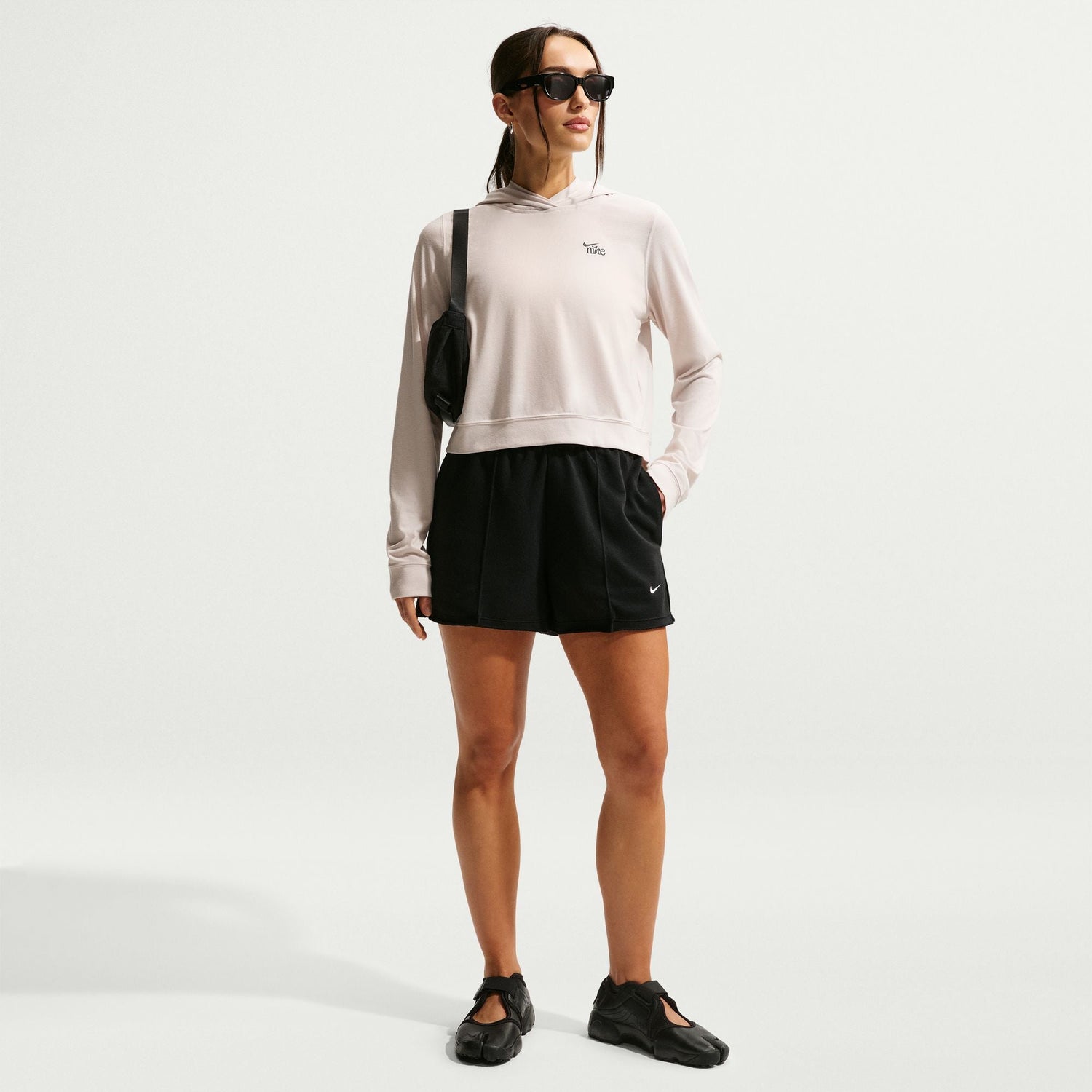 Nike Womens Sportswear Chill Knit Lightweight Hoodie - Light Orewood Brown by Denim Exchange