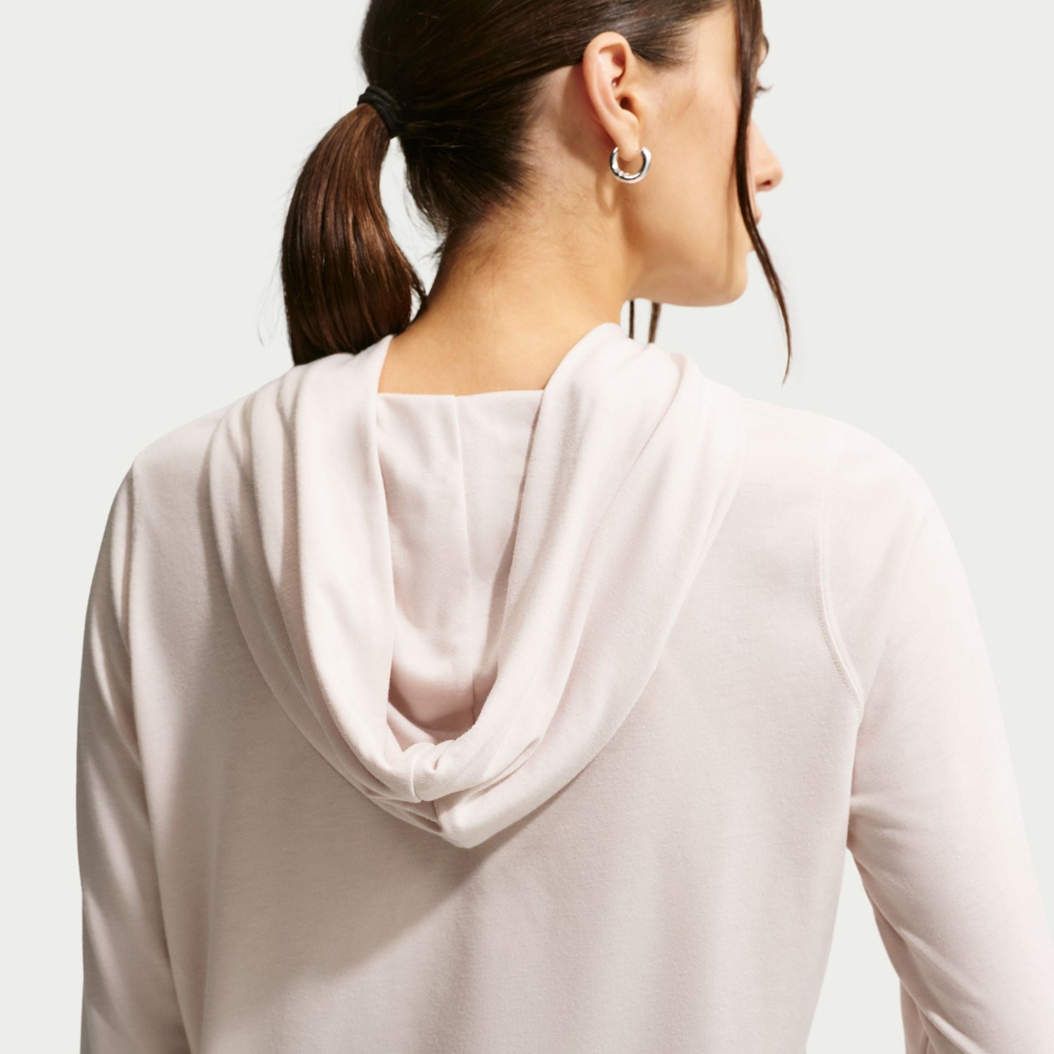 Nike Womens Sportswear Chill Knit Lightweight Hoodie - Light Orewood Brown by Denim Exchange