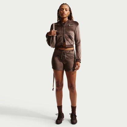 Nike Womens Full Zip Long Sleeve - Baraque Brown by Denim Exchange