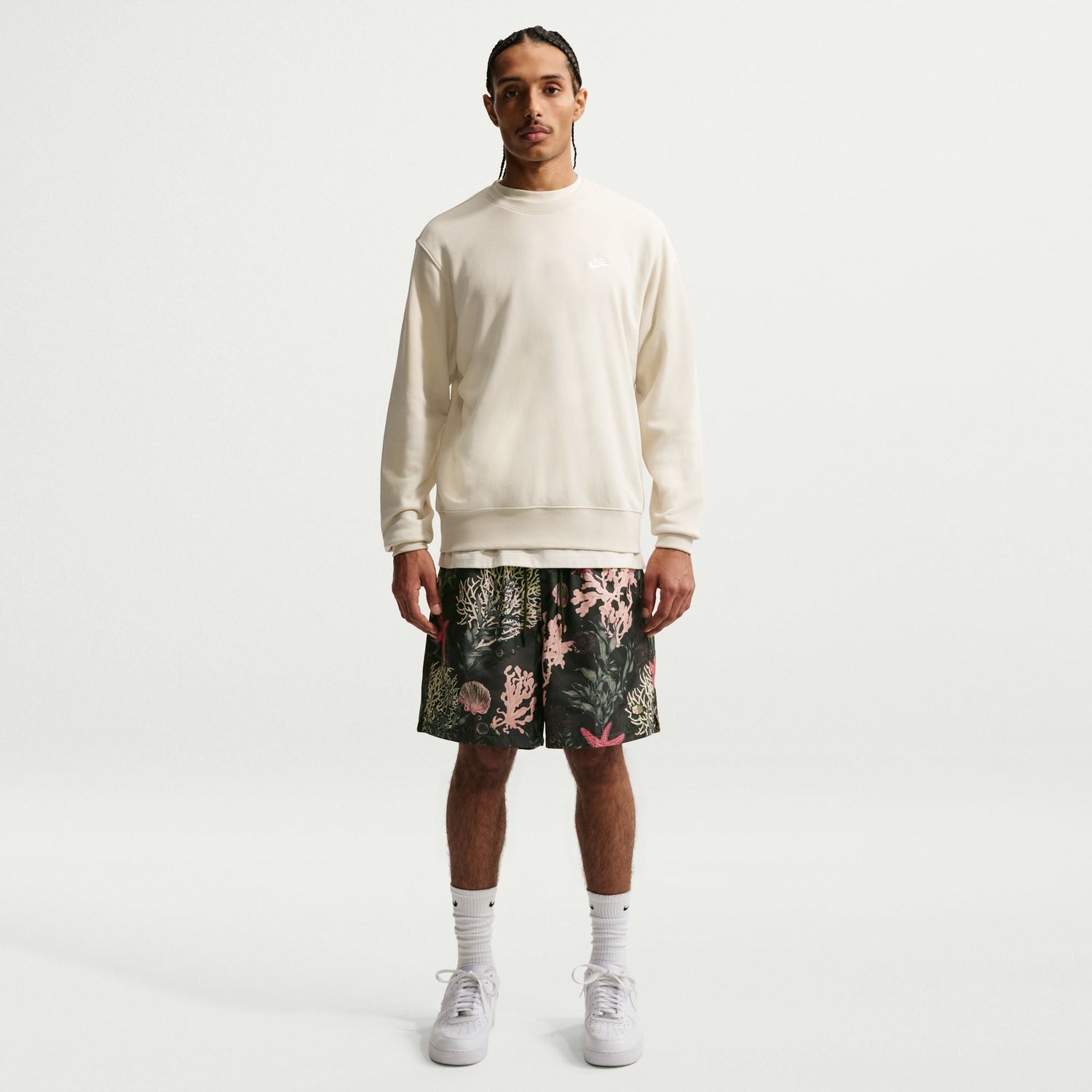 Nike Mens Club Flow Shorts - Sequoia by Denim Exchange