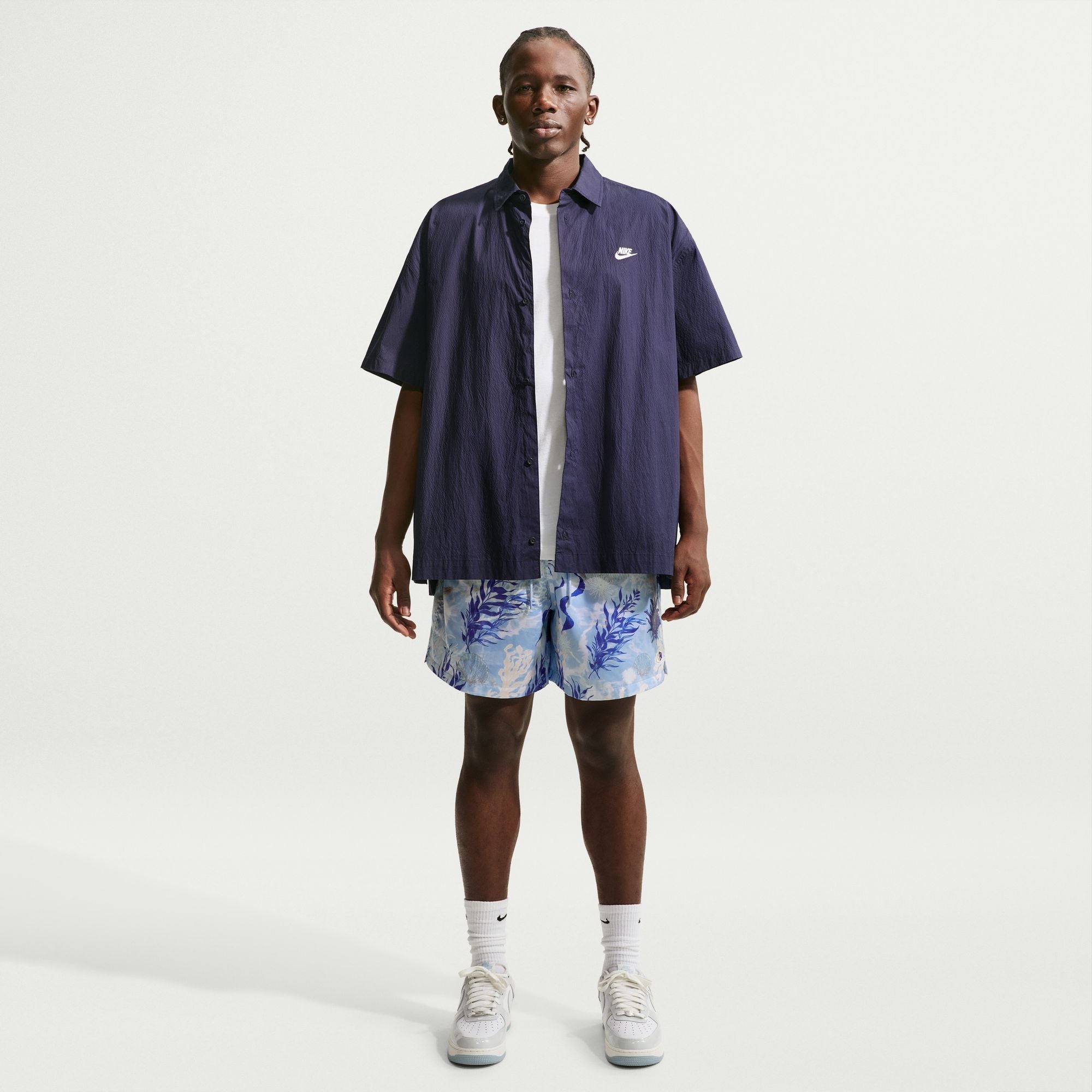 Nike Mens Club Flow Shorts - Celestine Blue by Denim Exchange