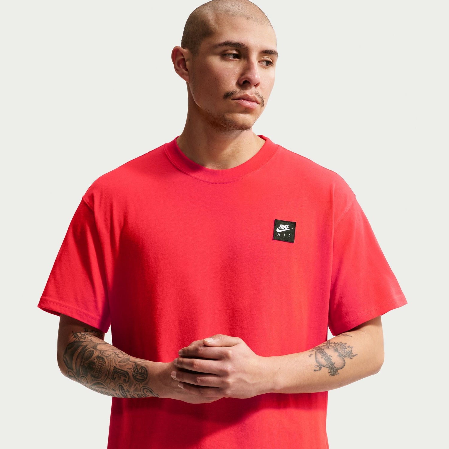 Nike Mens Sportswear Air Tee - Light Crimson by Denim Exchange