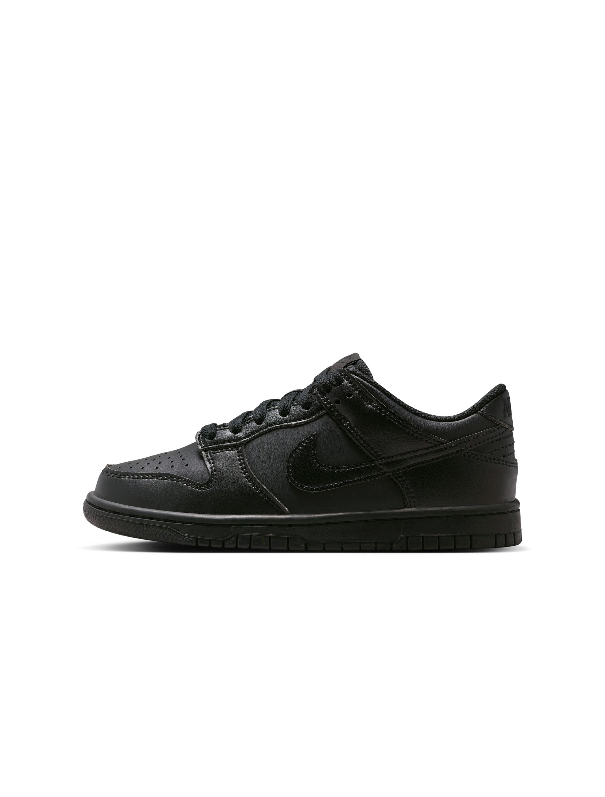 Nike Big Kids Dunk Low - Triple Black by Denim Exchange