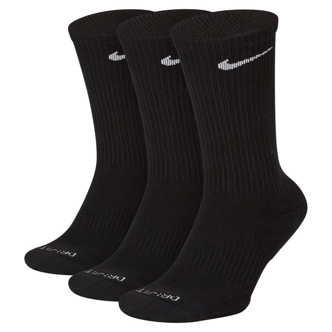 Nike 3-Pack Everyday Plus Cushioned Socks - Black by Denim Exchange