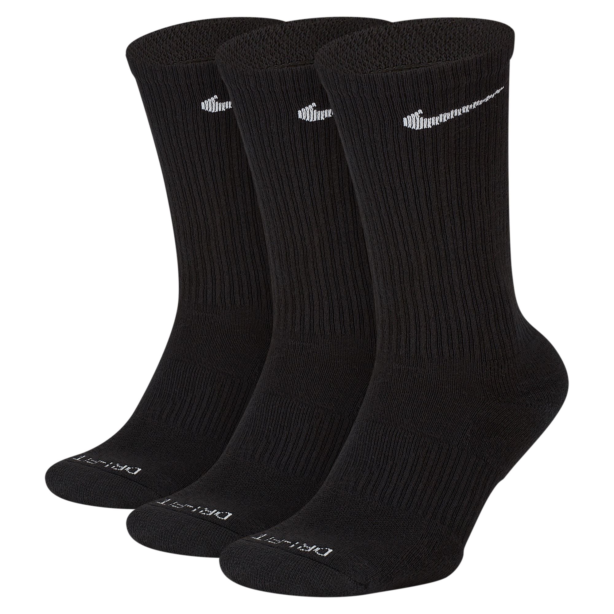 Nike 3-Pack Everyday Plus Cushioned Socks - Black by Denim Exchange