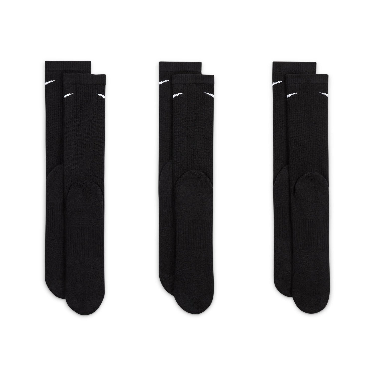 Nike 3-Pack Everyday Plus Cushioned Socks - Black by Denim Exchange