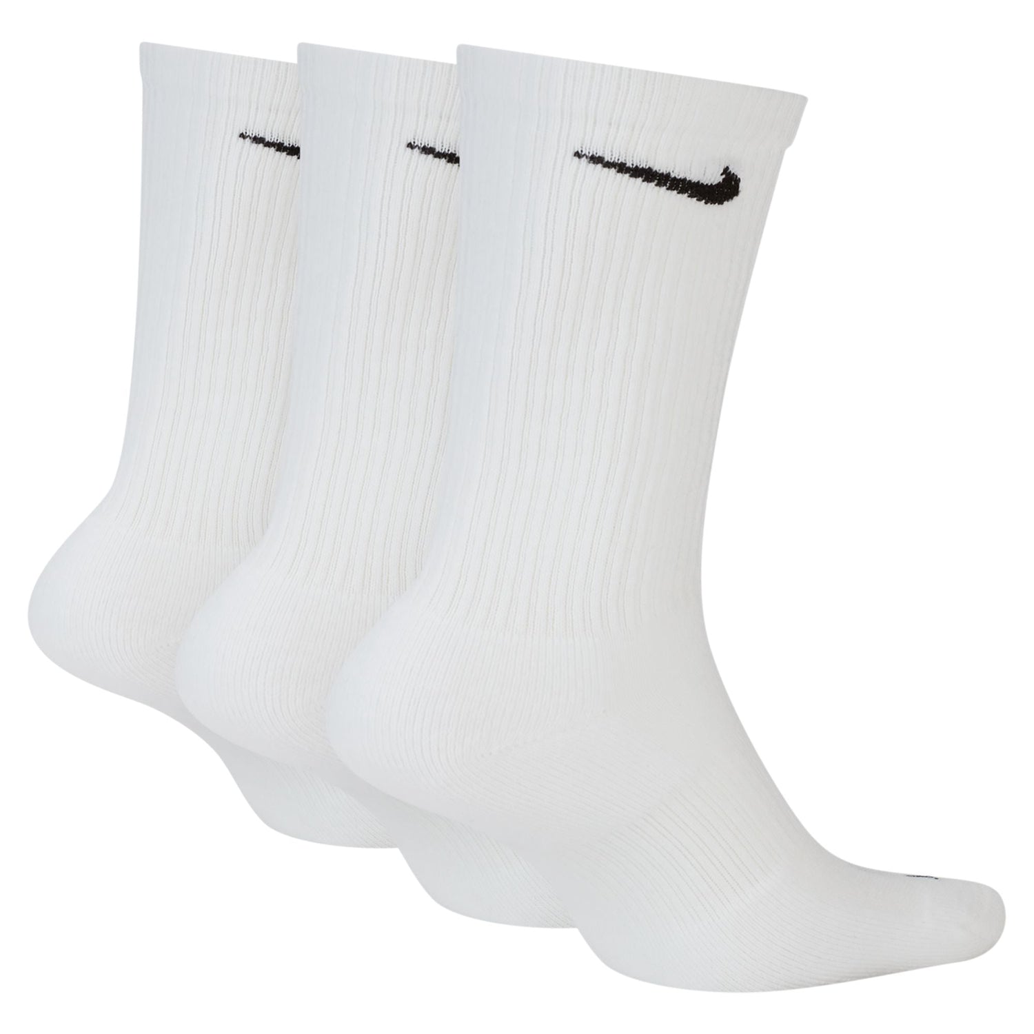 Nike Adult 3-Pack Everyday Plus Cushioned Socks - White by Denim Exchange