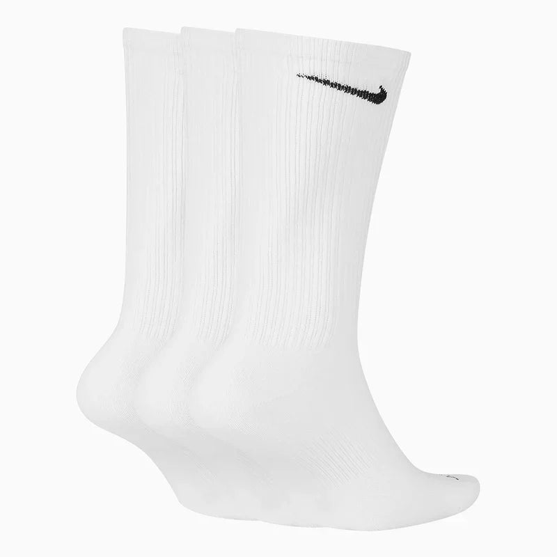 Nike 3-Pack Everyday Plus Lightweight Crew Socks - White by Denim Exchange
