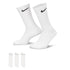 Nike Everyday Lightweight Crew Socks 3-Pack - White by Denim Exchange
