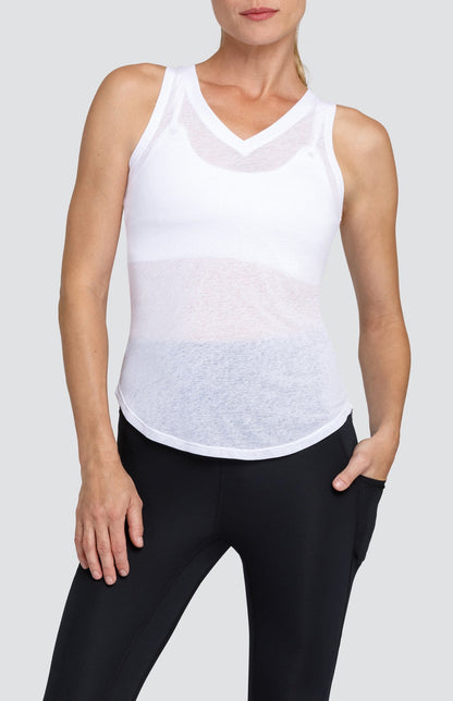 Madison Tank - Chalk White