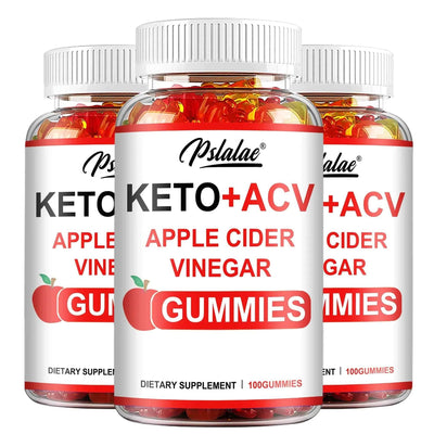 Keto + Acv Gummies - Healthy Weight Management, Accelerated Fat Burning, Whitening Skin - 100 Gummies