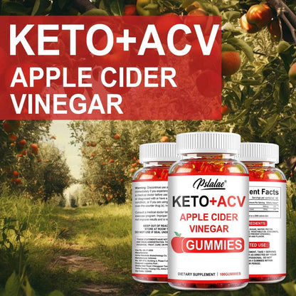 Keto + Acv Gummies - Healthy Weight Management, Accelerated Fat Burning, Whitening Skin - 100 Gummies