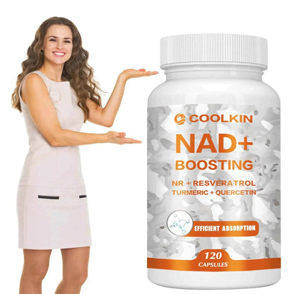 NAD + Boosting - with Trans-resveratrol, Quercetin - Enhance Cell Vitality and Help Cell Repair, Anti-aging - 120 Capsules
