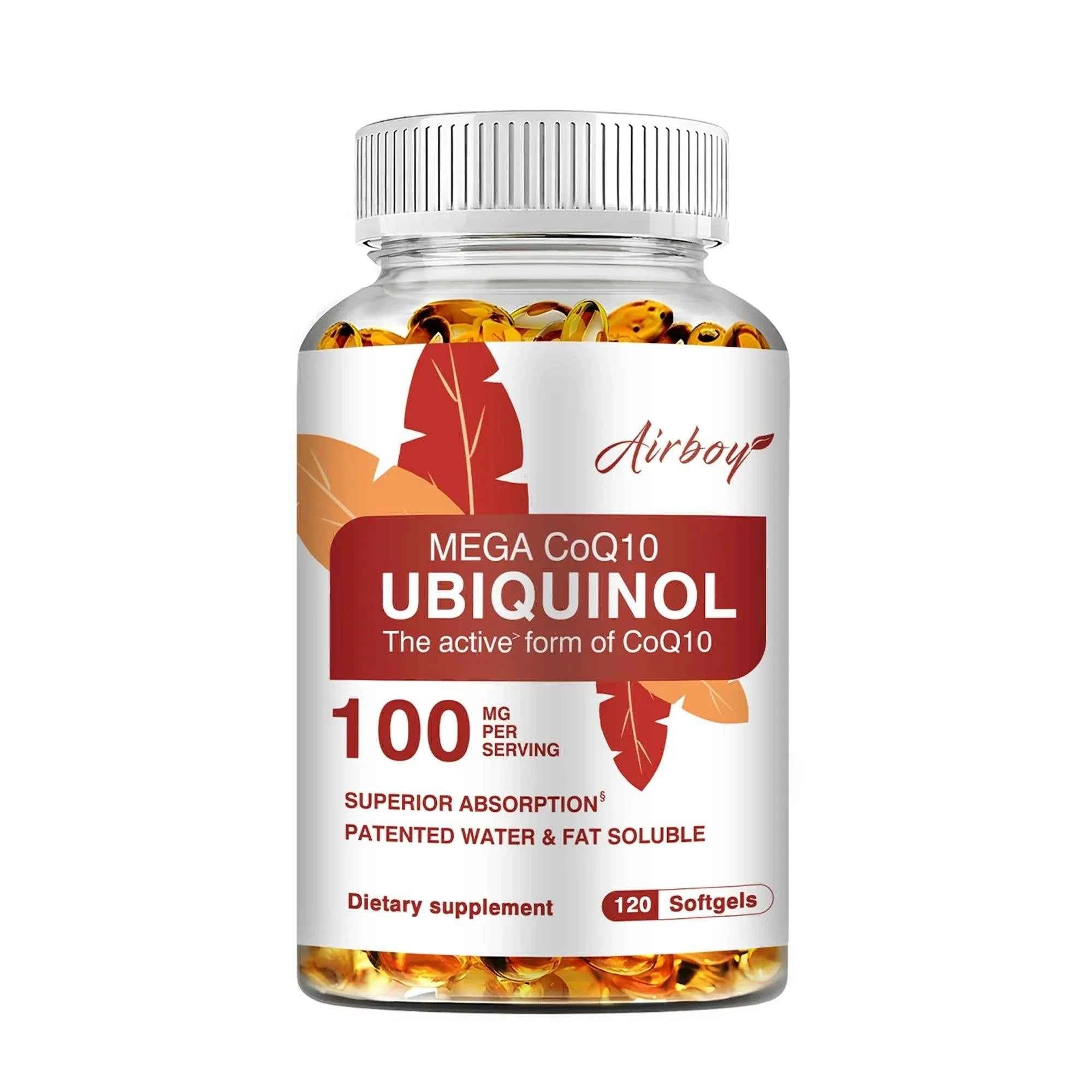 Ubiquinol CoQ10 100mg - Antioxidant, Support Brain, Heart &amp; Cardiovascular Health, Balance Blood Pressure - 120 Capsules