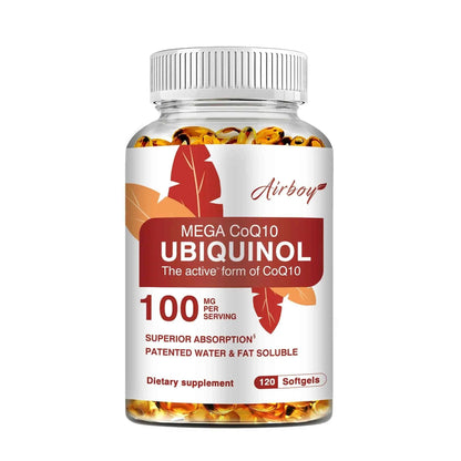 Ubiquinol CoQ10 100mg - Antioxidant, Support Brain, Heart &amp; Cardiovascular Health, Balance Blood Pressure - 120 Capsules
