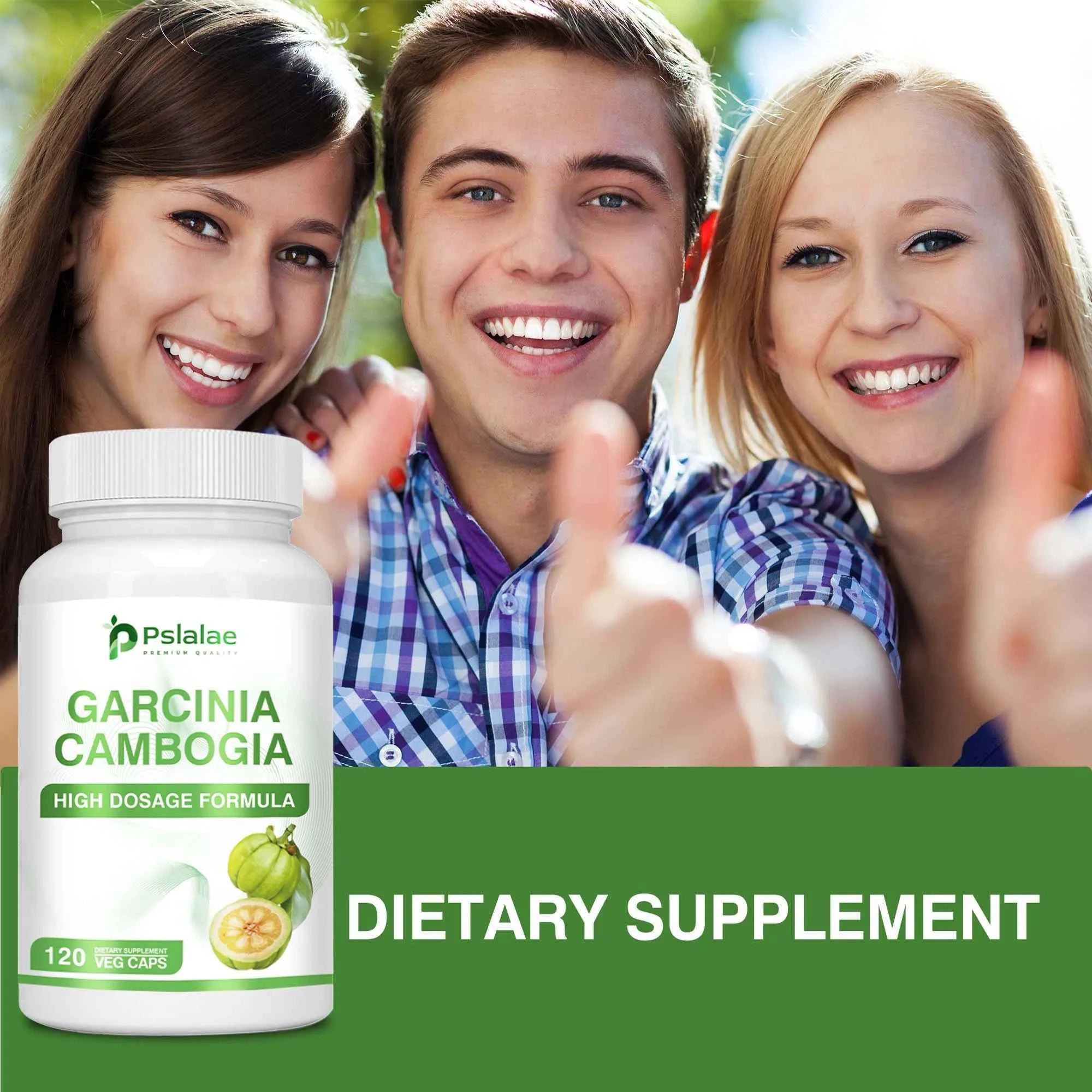 Garcinia Cambogia Health Supplement Appetite Suppression Metabolism Boost Energy Replenishment Colon Cleansing 120 Capsules