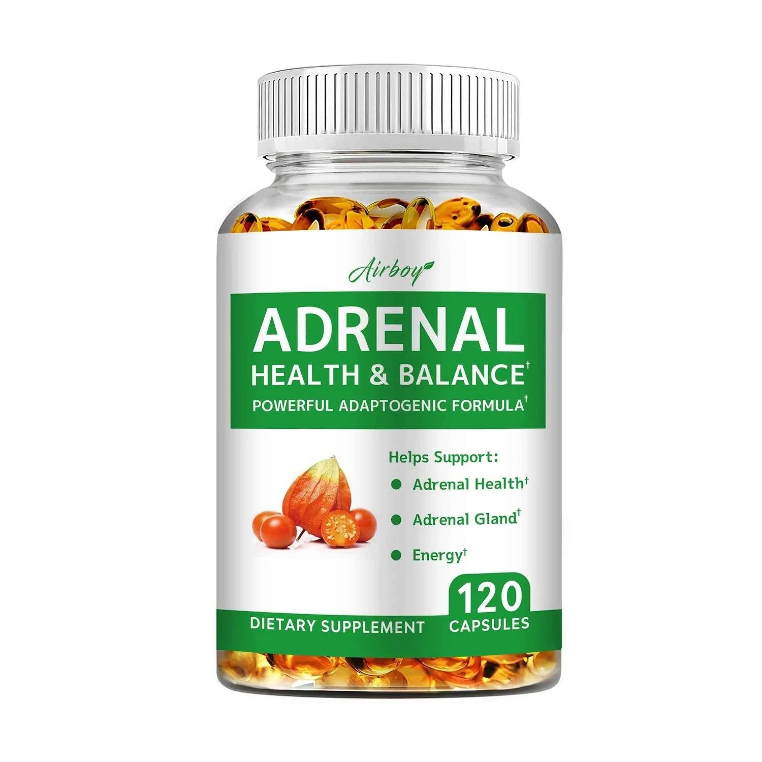 Adrenal Support - Releases Adrenal Fatigue, Cortisol Manager, Relaxes Stress and Anxiety, and Boosts Mood - 120 Capsules