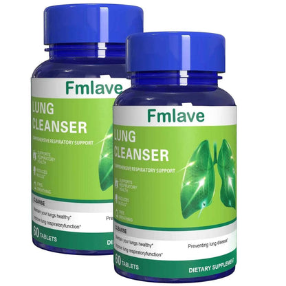 Lung Cleanser Health Supplement, Powerful Herbals Extract Formula For Lung Cleanse, Immune &amp; Mucus Support, 60 Tablets (36g)