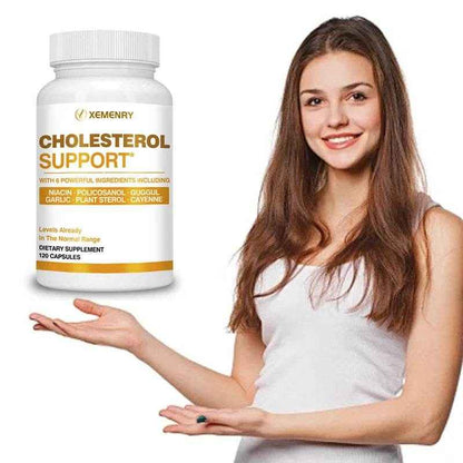 Cholesterol Support - Maintains Healthy Cholesterol Levels, Promotes Blood Flow, and Supports Heart Health - 120 Capsules