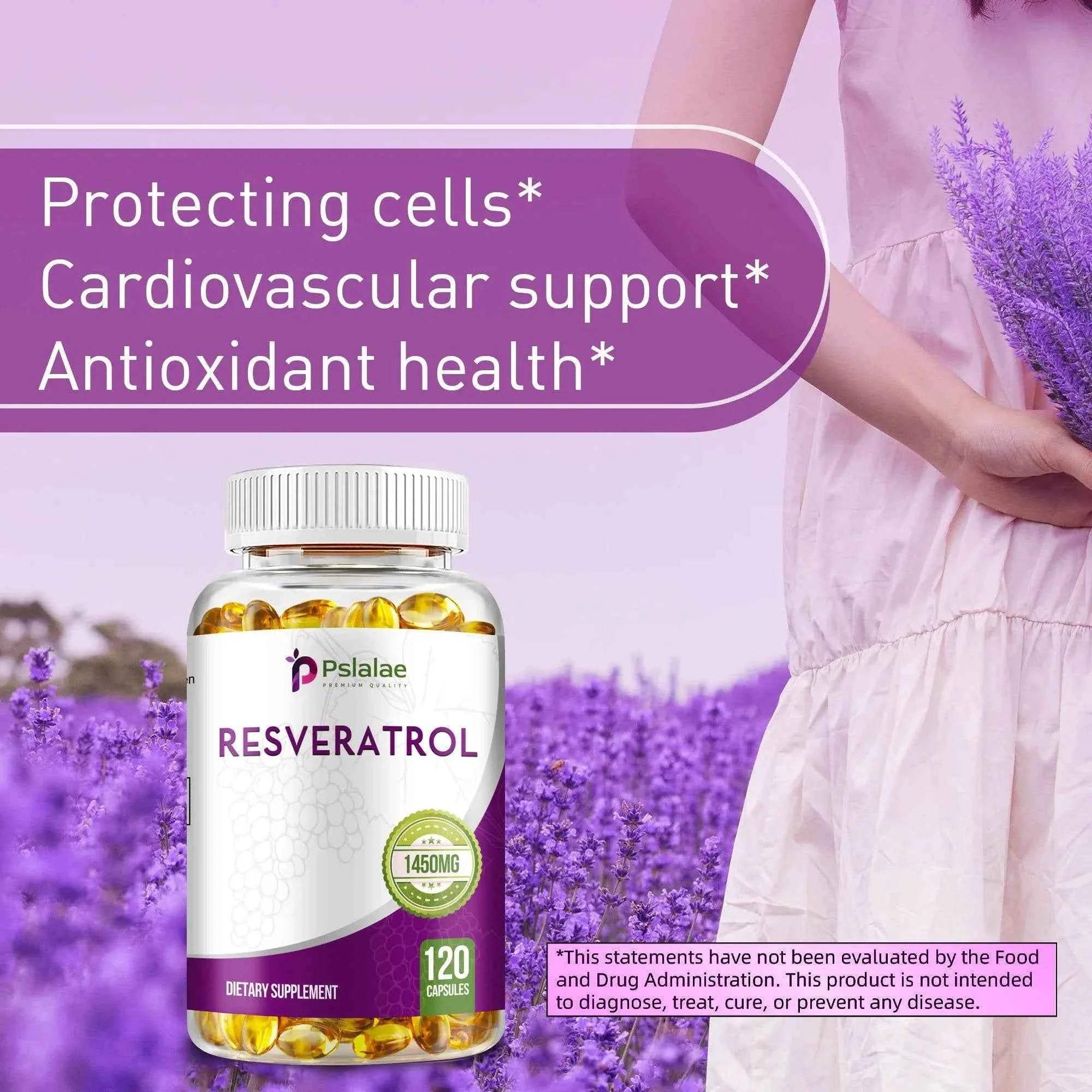 Resveratrol - Enhance The Immune System, Promote Skin Smoothness, Metabolism - 120 Capsules