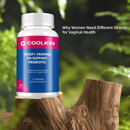 Yeast + Vaginal PH Support Probiotics - Promotes Urinary Tract Health, Digestion and Immune Support - 120 Capsules