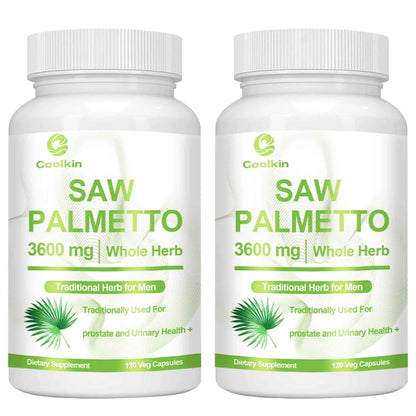 Saw Palmetto - Promotes Hair Growth and Urinary Support, Prostate Health, Prevents Hair Loss - 120 Capsules