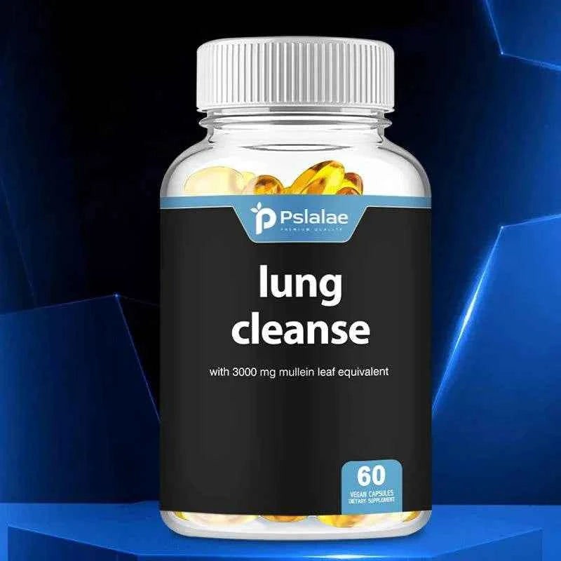 Lung  Detox &amp; Cleanse Capsules - Supports Bronchial and Respiratory Health, Relieves Breathing, Immune Support - 60 Capsules