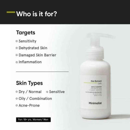 Minimalist Oat Extract 06% Gentle Cleanser