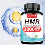 HMB Supplements - Replenish Energy and Improve Endurance, Promote Muscle Growth & Recovery Relieve Muscle Loss - 120 Capsules