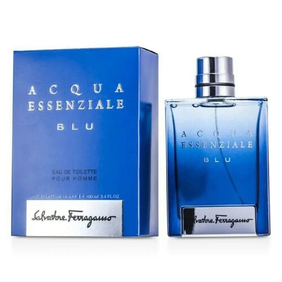 Acqua Essenziale Blu By Salvatore Ferragamo For Men 3.4oz EDT Spray by perfumesandrea