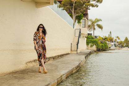 Actius Caftan Kaftan Dress in Rouge by Jennafer Grace