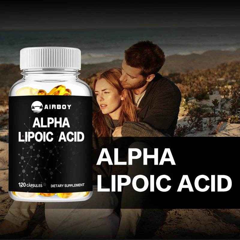 Alpha Lipoic Acid 600 Mg - Supports Antioxidant Health and Sugar Metabolism and Helps Relieve Nerve Pain - 120 Capsules