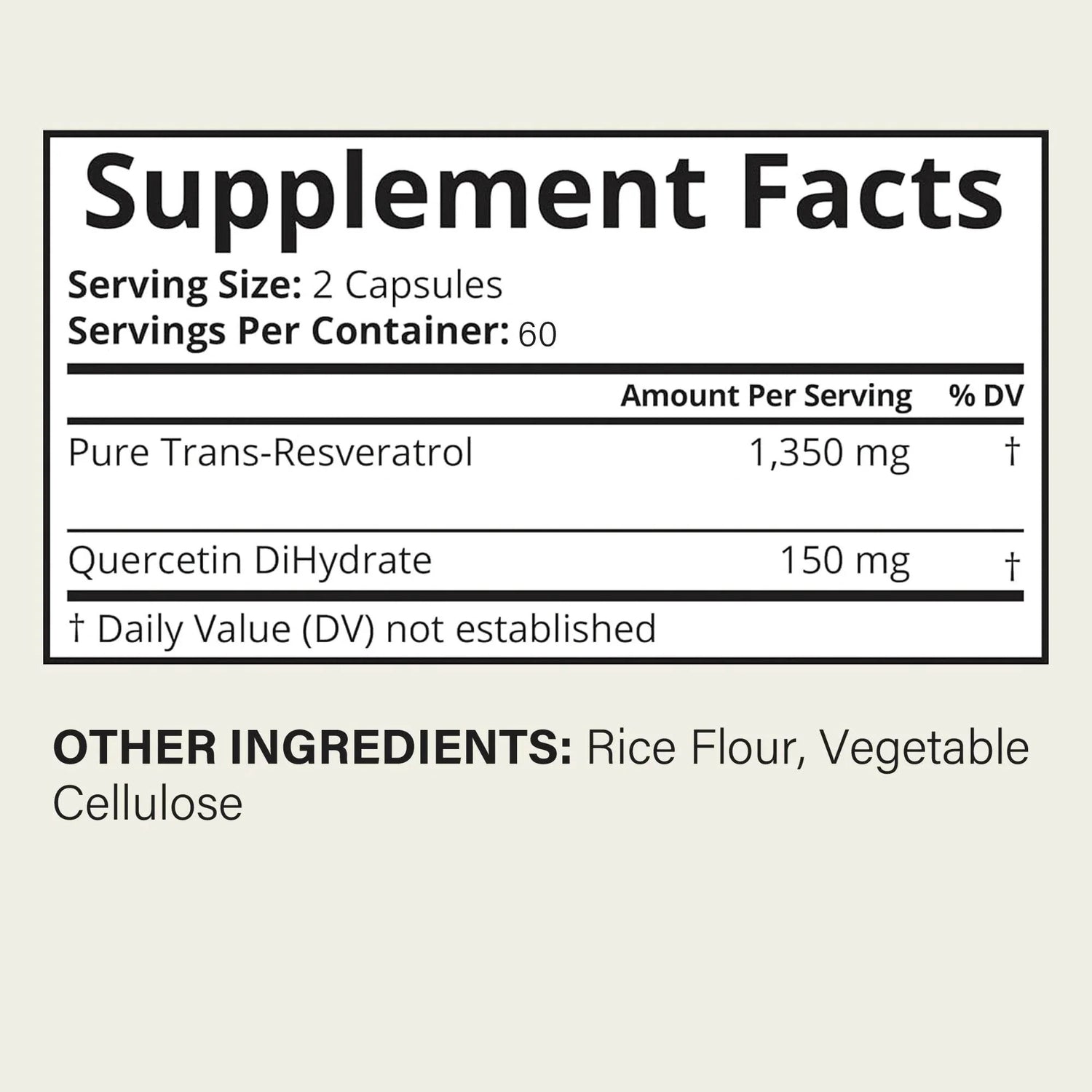 Trans-Resveratrol Supplement - Promotes Joint and Heart Health, Fights Aging, Brain Support - 120 Capsules