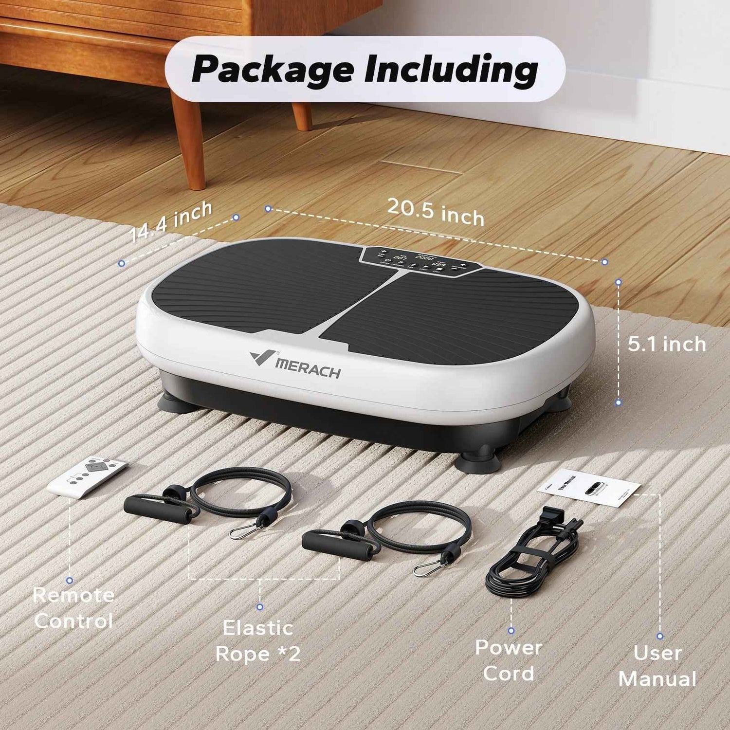 MERACH EMS Vibration Plate – Whole Body Platform for Lymphatic Drainage, Pain Relief &amp; Weight Loss