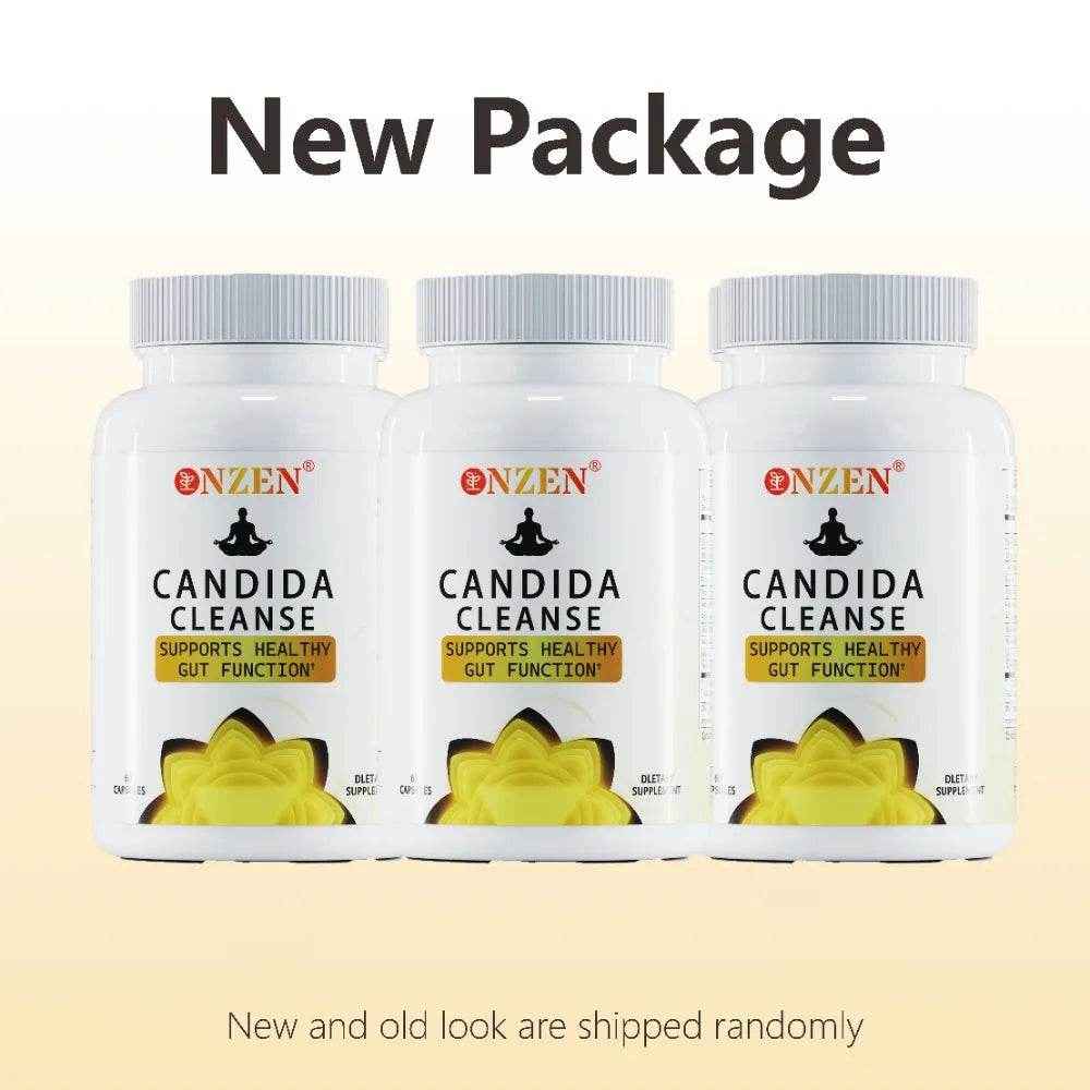 Candida Cleanse -Gut and ColonSupport -for Men &amp; Women -AntiYeast Overgrowth -Oregano Leaf, Wormwood, Black Walnut, caprylic Ac