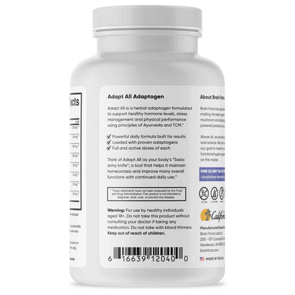 Adapt All Adaptogen, 180 Capsules