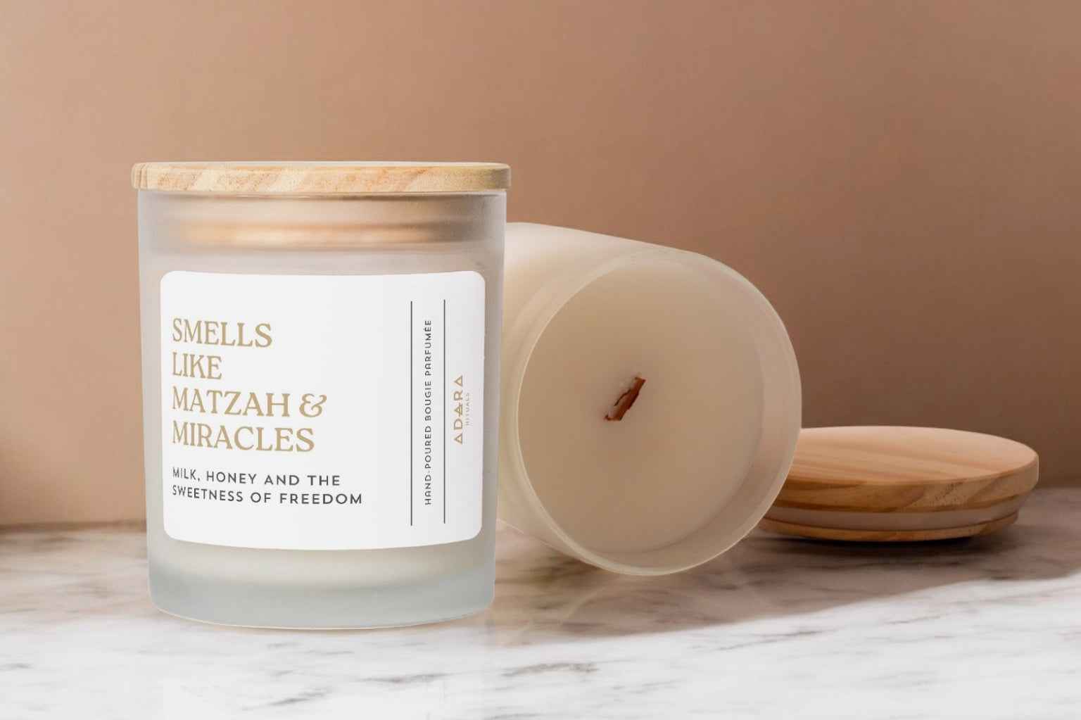 Smells Like Matzah &amp; Miracles - Milk, Honey, And The Sweetness of Freedom Scented Candle