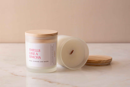Smells Like A Simcha - Rose, Powder, and Mazel Scented Candle