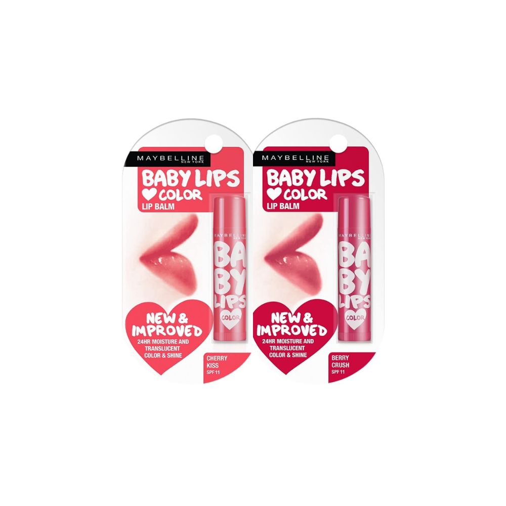 Maybelline New York Baby Lips Lip Balms Cherry Kiss And Berry Crush
