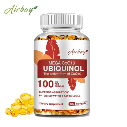 Ubiquinol CoQ10 100mg - Antioxidant, Support Brain, Heart &amp; Cardiovascular Health, Balance Blood Pressure - 120 Capsules