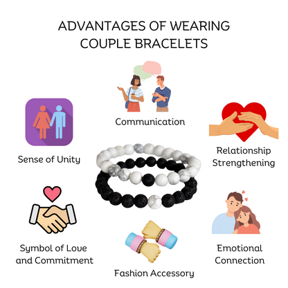 Lava Howlte Couple Bracelets, Anniversary Gift (Expansion and Inspiration )  DestGlow
