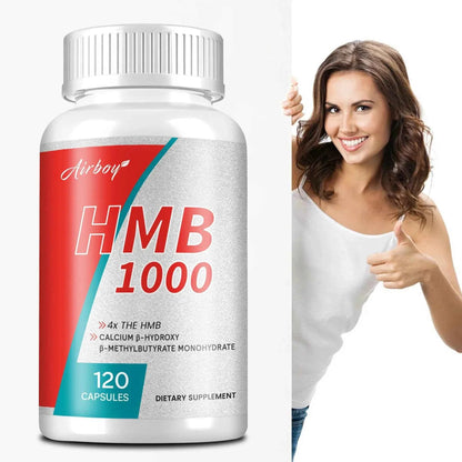 HMB Supplements - Improves Endurance, Builds Lean Muscle Mass and Promotes Muscle Recovery - 120 Capsules