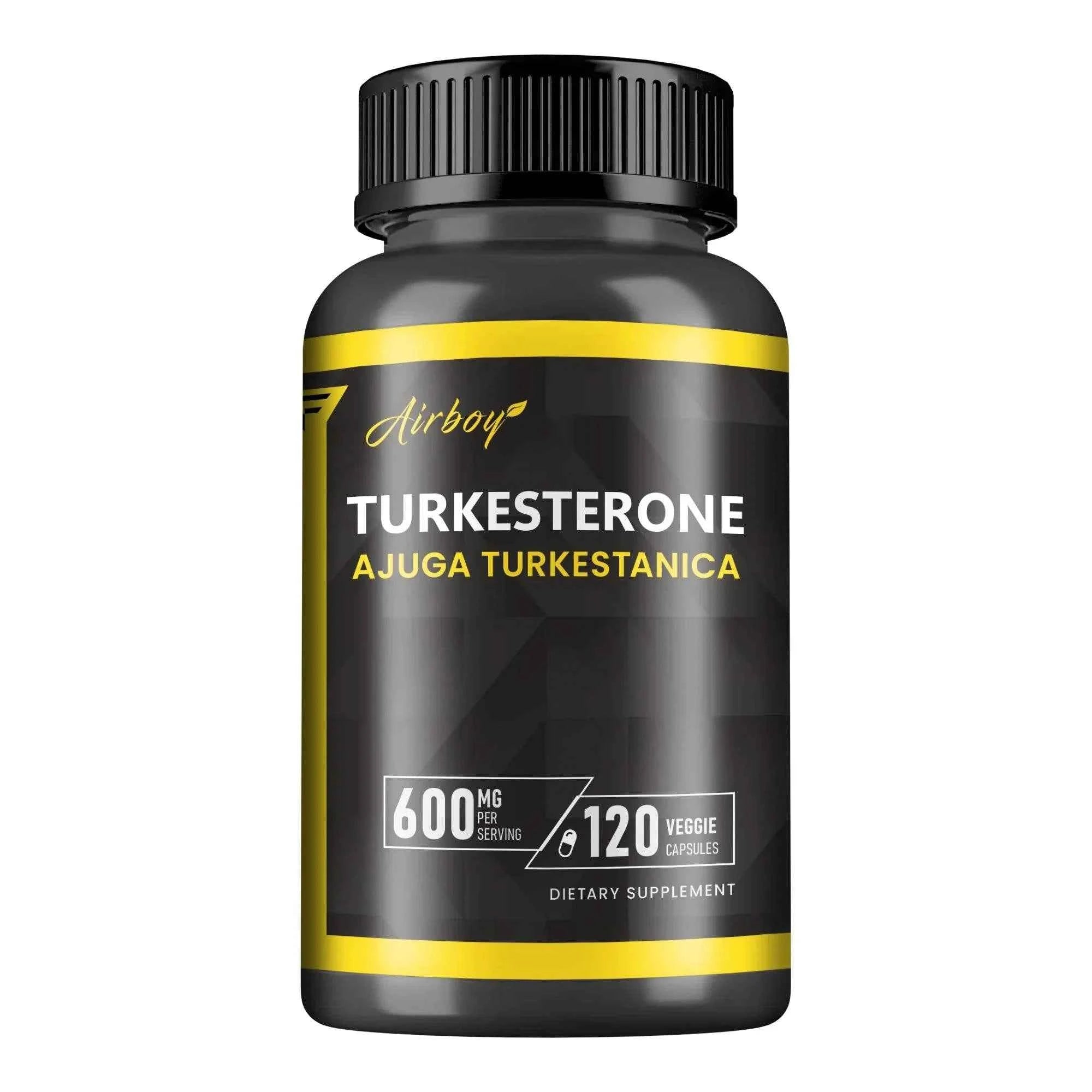 Turkesterone Supplement - Improves Male Performance, Endurance, Motivation, Focus &amp; Muscle Mass - 120 Capsules