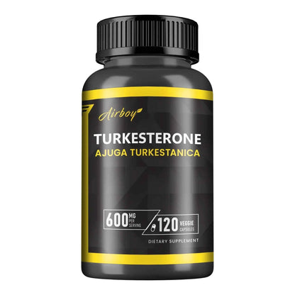 Turkesterone Supplement - Improves Male Performance, Endurance, Motivation, Focus &amp; Muscle Mass - 120 Capsules