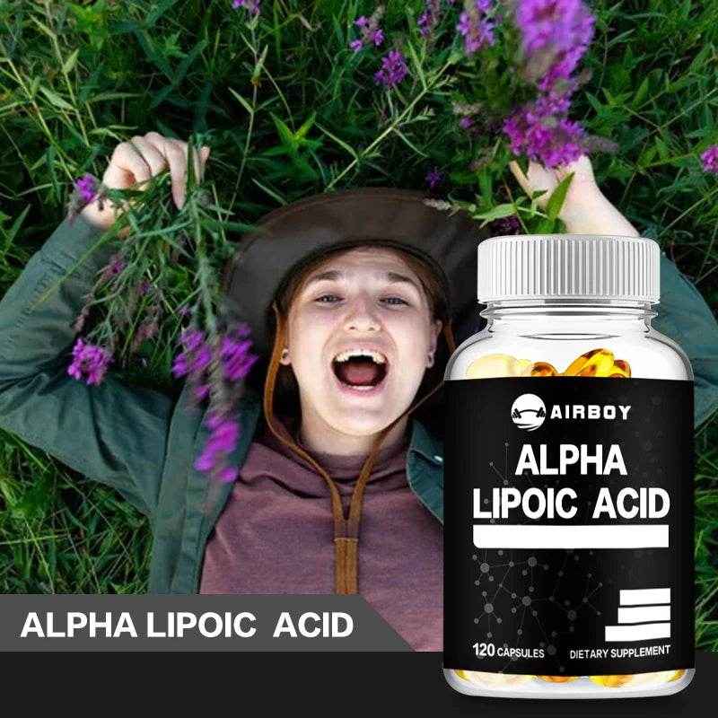 Alpha Lipoic Acid 600mg - for Brain and Heart Health, Relax Nervous System - 120 Capsules