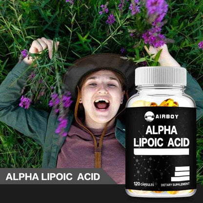 Alpha Lipoic Acid 600mg - for Brain and Heart Health, Relax Nervous System - 120 Capsules