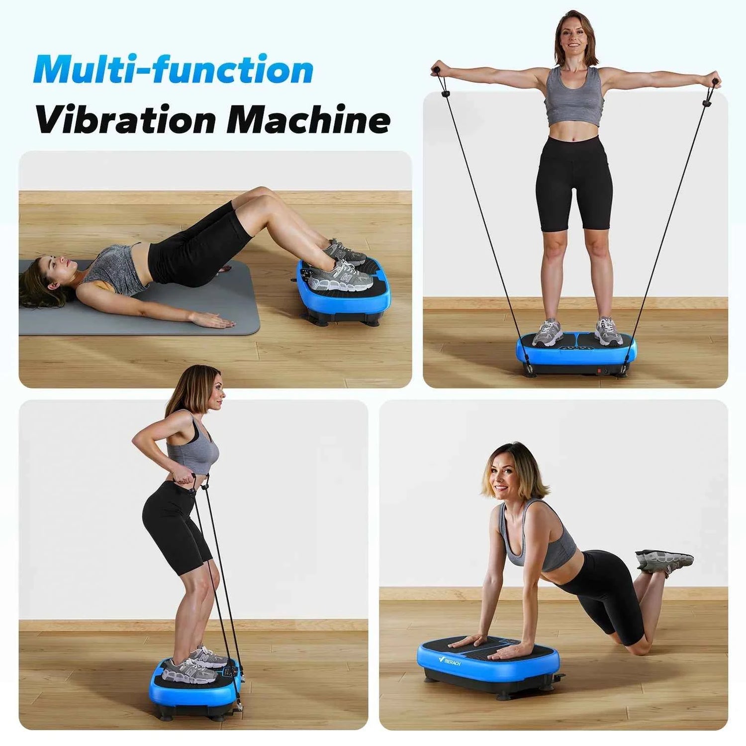MERACH EMS Vibration Plate – Whole Body Platform for Lymphatic Drainage, Pain Relief &amp; Weight Loss